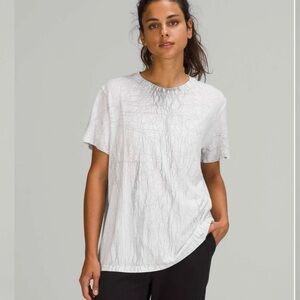 Lululemon All yours T-shirt (Thread Dye White Black)